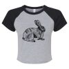 Women's Micro Rib Raglan Baby Tee Thumbnail