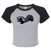 Women's Micro Rib Raglan Baby Tee Thumbnail