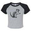 Women's Micro Rib Raglan Baby Tee Thumbnail