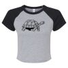 Women's Micro Rib Raglan Baby Tee Thumbnail