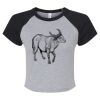 Women's Micro Rib Raglan Baby Tee Thumbnail