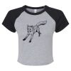 Women's Micro Rib Raglan Baby Tee Thumbnail