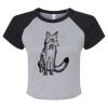 Women's Micro Rib Raglan Baby Tee Thumbnail