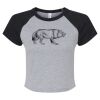 Women's Micro Rib Raglan Baby Tee Thumbnail