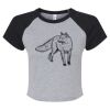 Women's Micro Rib Raglan Baby Tee Thumbnail