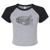 Women's Micro Rib Raglan Baby Tee Thumbnail