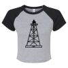 Women's Micro Rib Raglan Baby Tee Thumbnail