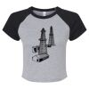 Women's Micro Rib Raglan Baby Tee Thumbnail
