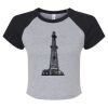 Women's Micro Rib Raglan Baby Tee Thumbnail