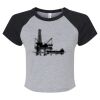 Women's Micro Rib Raglan Baby Tee Thumbnail