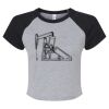 Women's Micro Rib Raglan Baby Tee Thumbnail