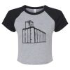 Women's Micro Rib Raglan Baby Tee Thumbnail