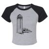 Women's Micro Rib Raglan Baby Tee Thumbnail