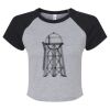 Women's Micro Rib Raglan Baby Tee Thumbnail