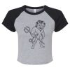 Women's Micro Rib Raglan Baby Tee Thumbnail