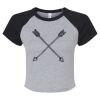Women's Micro Rib Raglan Baby Tee Thumbnail
