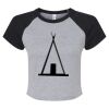 Women's Micro Rib Raglan Baby Tee Thumbnail