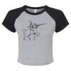 Women's Micro Rib Raglan Baby Tee Thumbnail