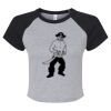 Women's Micro Rib Raglan Baby Tee Thumbnail