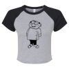 Women's Micro Rib Raglan Baby Tee Thumbnail