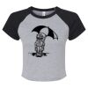Women's Micro Rib Raglan Baby Tee Thumbnail