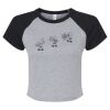 Women's Micro Rib Raglan Baby Tee Thumbnail