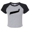 Women's Micro Rib Raglan Baby Tee Thumbnail