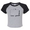 Women's Micro Rib Raglan Baby Tee Thumbnail