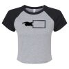 Women's Micro Rib Raglan Baby Tee Thumbnail
