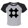 Women's Micro Rib Raglan Baby Tee Thumbnail