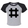 Women's Micro Rib Raglan Baby Tee Thumbnail