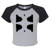 Women's Micro Rib Raglan Baby Tee Thumbnail