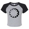Women's Micro Rib Raglan Baby Tee Thumbnail