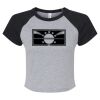Women's Micro Rib Raglan Baby Tee Thumbnail