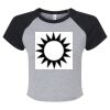 Women's Micro Rib Raglan Baby Tee Thumbnail
