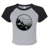 Women's Micro Rib Raglan Baby Tee Thumbnail