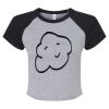 Women's Micro Rib Raglan Baby Tee Thumbnail