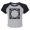 Women's Micro Rib Raglan Baby Tee Thumbnail