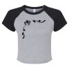 Women's Micro Rib Raglan Baby Tee Thumbnail