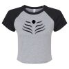 Women's Micro Rib Raglan Baby Tee Thumbnail