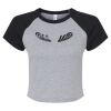 Women's Micro Rib Raglan Baby Tee Thumbnail