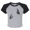 Women's Micro Rib Raglan Baby Tee Thumbnail