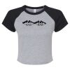 Women's Micro Rib Raglan Baby Tee Thumbnail