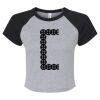 Women's Micro Rib Raglan Baby Tee Thumbnail