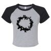 Women's Micro Rib Raglan Baby Tee Thumbnail