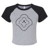Women's Micro Rib Raglan Baby Tee Thumbnail