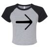 Women's Micro Rib Raglan Baby Tee Thumbnail
