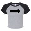 Women's Micro Rib Raglan Baby Tee Thumbnail