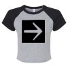 Women's Micro Rib Raglan Baby Tee Thumbnail