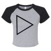 Women's Micro Rib Raglan Baby Tee Thumbnail